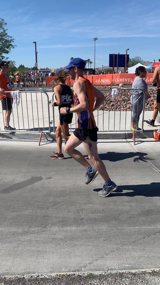 Running into the finish